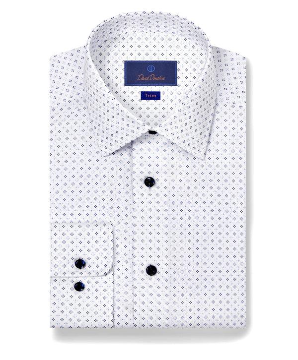 david donahue TBSP11214402 | Blue & Sky Neat Print Dress Shirt Shirt