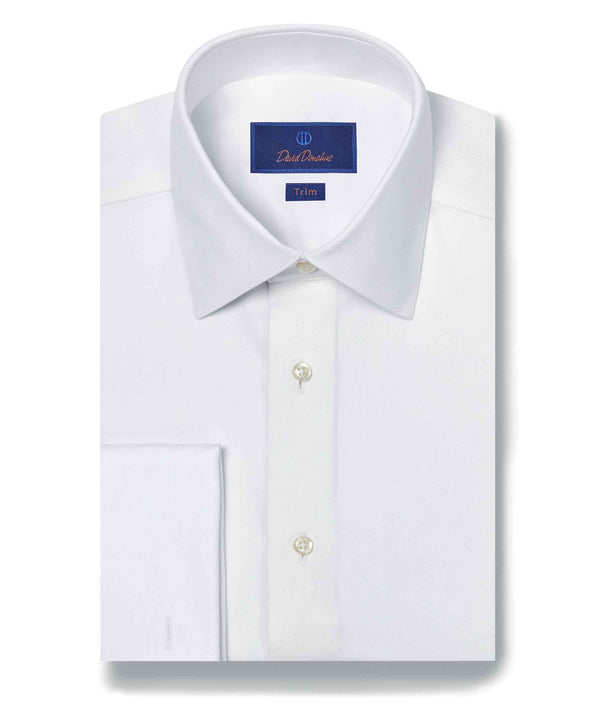 david donahue TFFB09107110 | White Performance Twill Formal Shirt Shirt