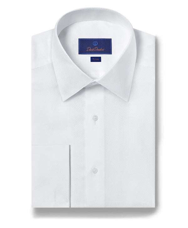 david donahue TT835110 | Dobby Weave French Cuff Formal Shirt Shirt