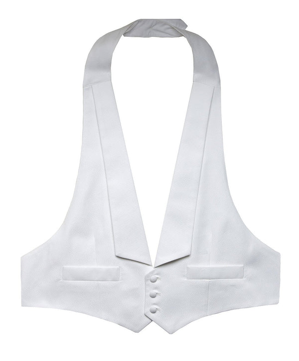 david donahue VT8110110 | White Pique Formal Vest Accessories