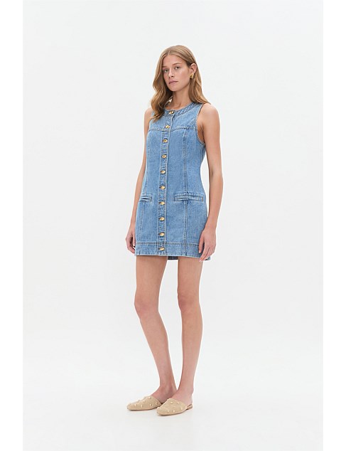 David Jones Aje Holland Denim Mini Dress