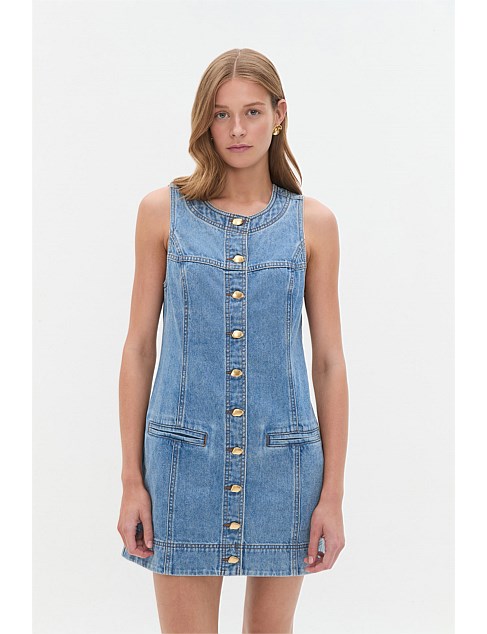 David Jones Aje Holland Denim Mini Dress