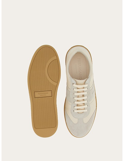 David Jones Ferragamo Low Sneaker With Signature