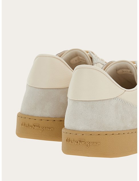 David Jones Ferragamo Low Sneaker With Signature