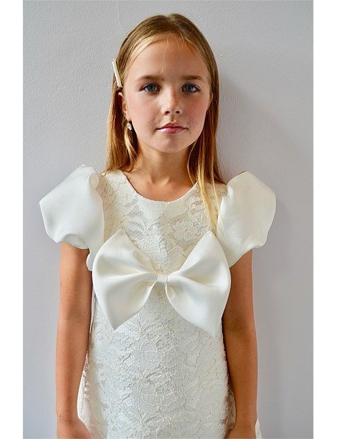 David Jones Gio Bespoke Holly Lace Bow Dress