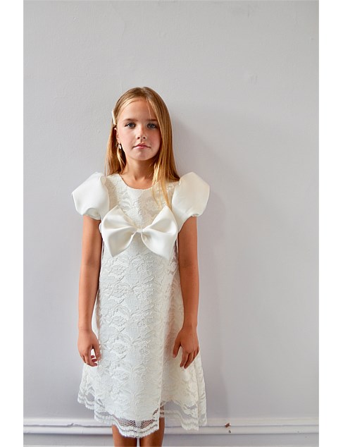 David Jones Gio Bespoke Holly Lace Bow Dress