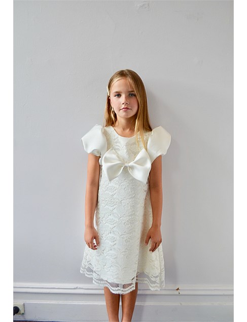 david jones Gio Bespoke Holly Lace Bow Dress