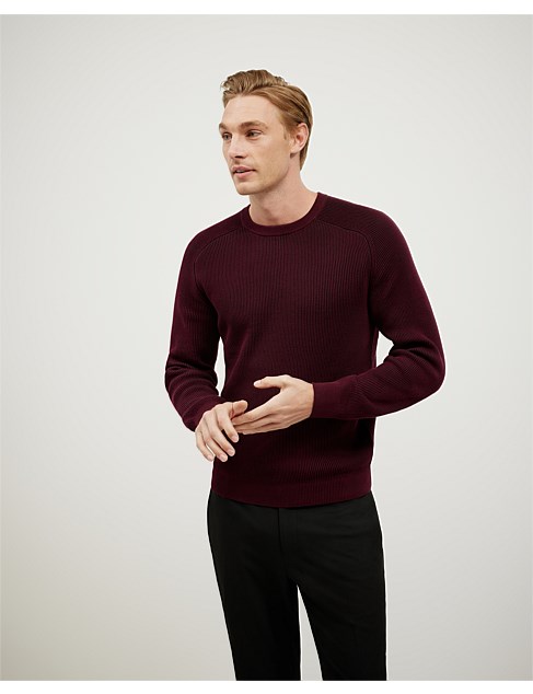 David Jones Politix Two-toned Crew Neck Knit