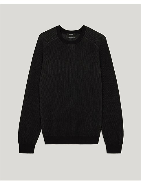David Jones Politix Two-toned Crew Neck Knit