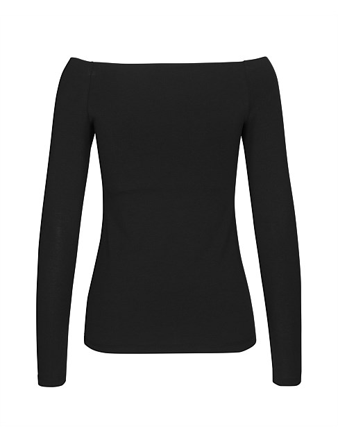 David Jones Samsoe Samsoe Nana Off Shoulder Ls Top