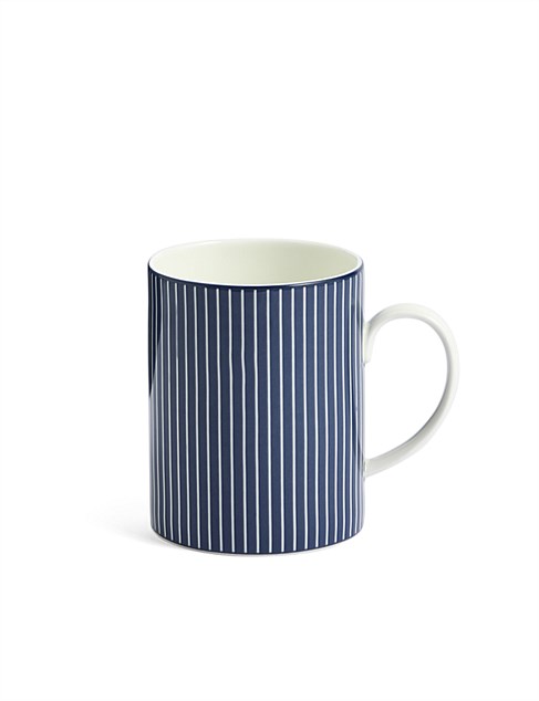david jones Wedgwood Gio Mug Pinstripe Blue