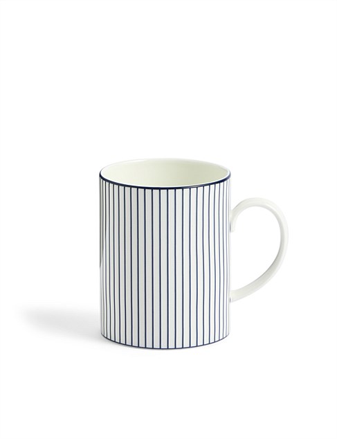 david jones Wedgwood Gio Mug Pinstripe White