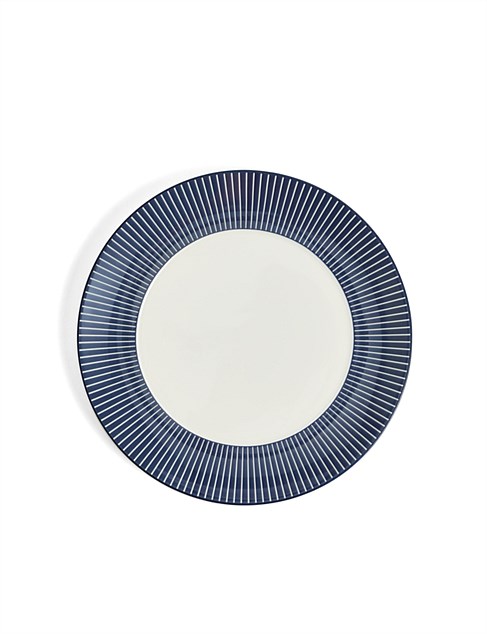 David Jones Wedgwood Gio Plate 23cm Pinstripe Blue