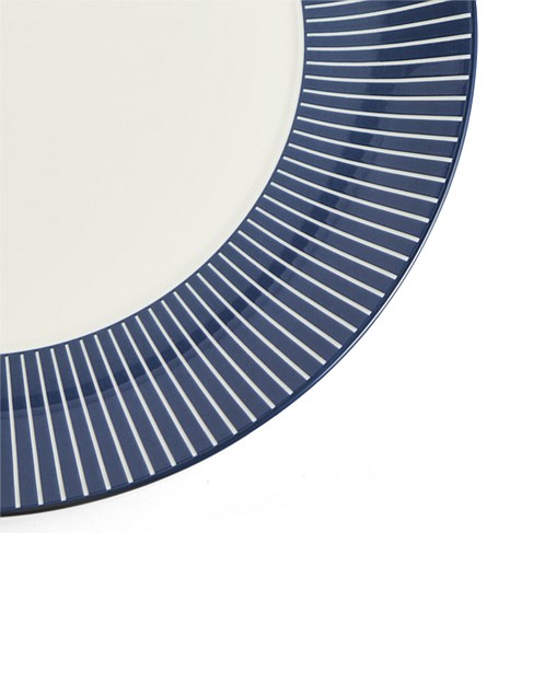 David Jones Wedgwood Gio Plate 23cm Pinstripe Blue