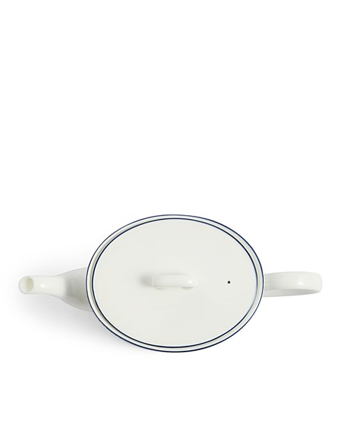 David Jones Wedgwood Gio Teapot Pinstripe White