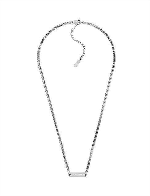david jones Emporio Armani Emporio Armani Stainless Steel Id Necklace