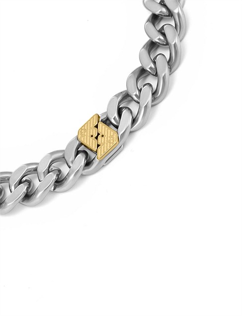 David Jones Emporio Armani Emporio Armani Two-tone Ssteel Chain Bracelet