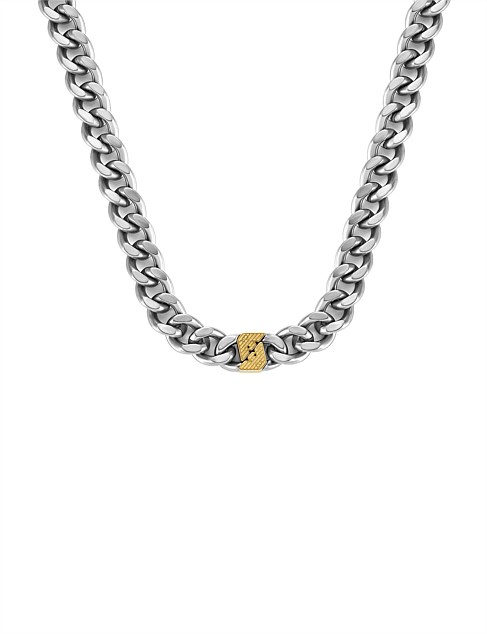 David Jones Emporio Armani Emporio Armani Two-tone Ssteel Chain Necklace
