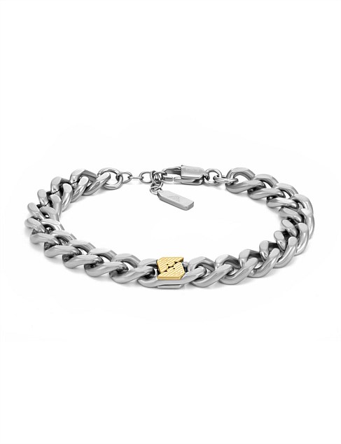 david jones Emporio Armani Emporio Armani Two-tone Ssteel Chain Bracelet