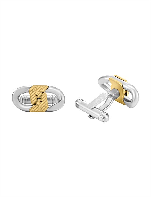 David Jones Emporio Armani Emporio Armani Two-tone Stainless Steel Cuff Links