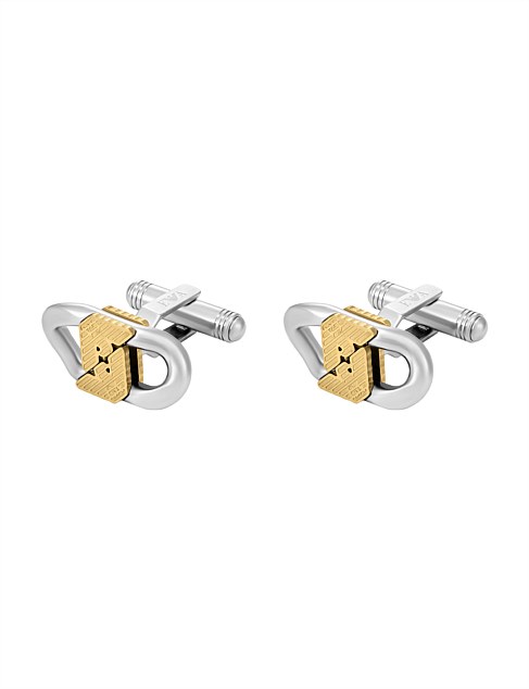 David Jones Emporio Armani Emporio Armani Two-tone Stainless Steel Cuff Links