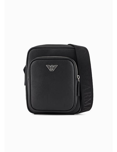David Jones Emporio Armani Piattina Crossbody Bag Black