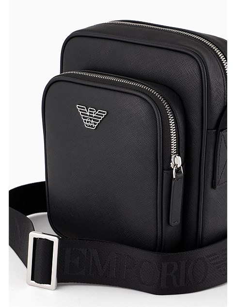 David Jones Emporio Armani Piattina Crossbody Bag Black