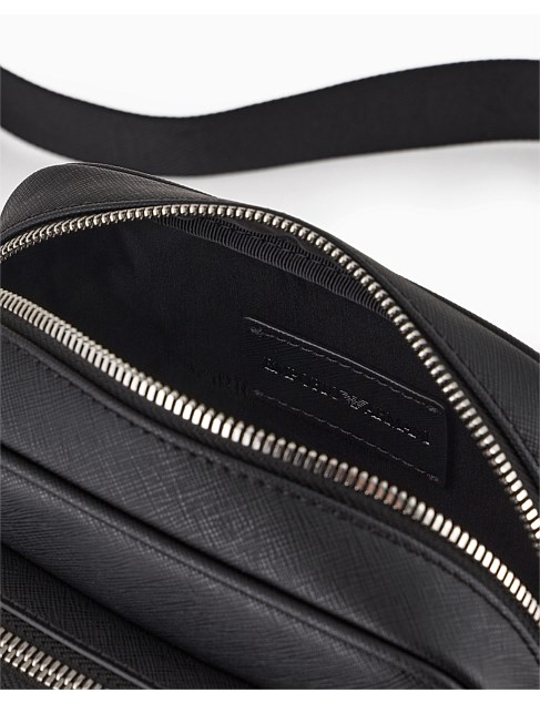 David Jones Emporio Armani Piattina Crossbody Bag Black