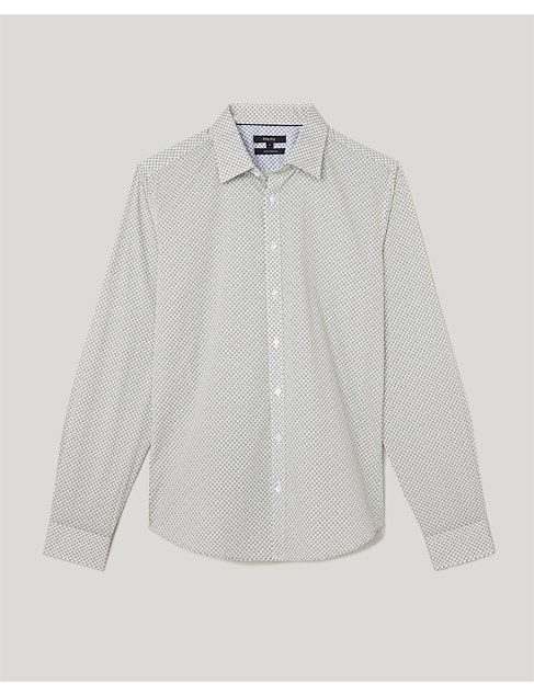 David Jones Politix Arrow Printed Long Sleeve Shirt