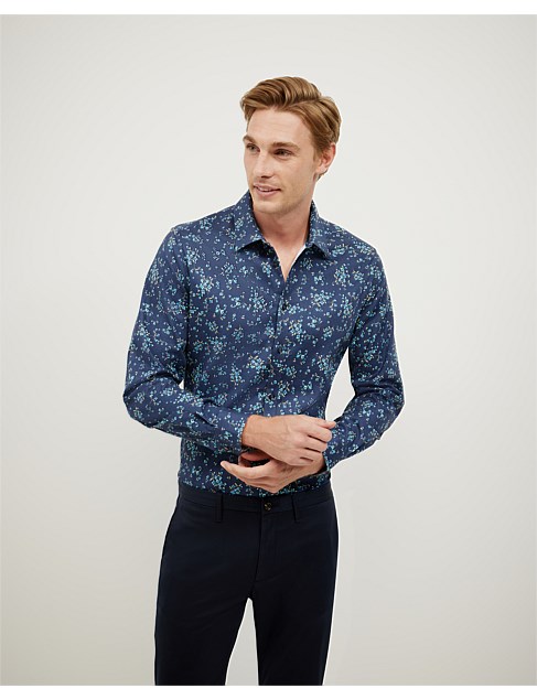 david jones Politix Bouquet Printed Long Sleeve Shirt