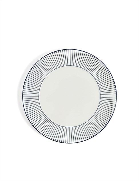 David Jones Wedgwood Gio Plate 23cm Pinstripe White