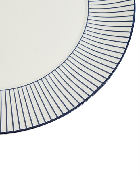 David Jones Wedgwood Gio Plate 23cm Pinstripe White