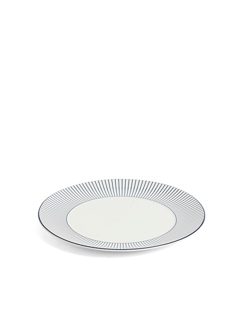 david jones Wedgwood Gio Plate 23cm Pinstripe White