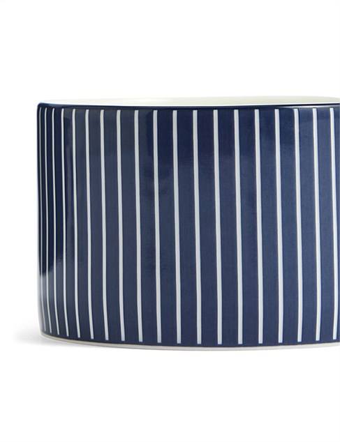 David Jones Wedgwood Gio Teacup Saucer Pinstripe Blue