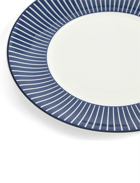 David Jones Wedgwood Gio Teacup Saucer Pinstripe Blue