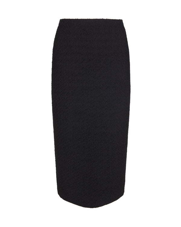 david koma BOUCLE MIDI SKIRT BLACK
