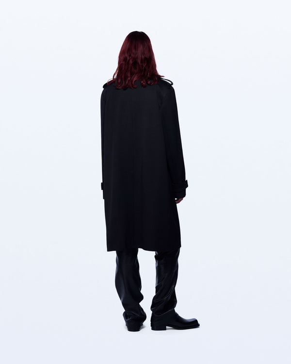 David Koma CAR COAT BLACK
