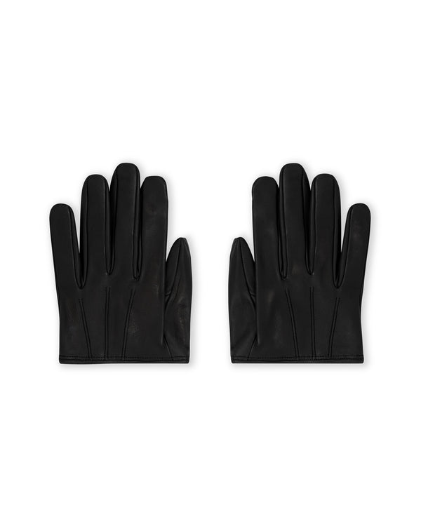 david koma CROPPED LEATHER GLOVES IN BLACK BLACK