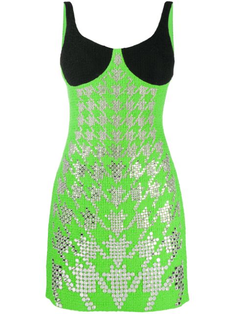 david koma Embroidered mini dress