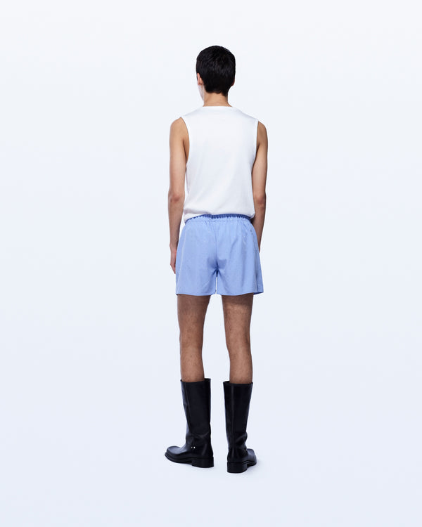 David Koma GLITTERING BOXER SHORTS BLUE