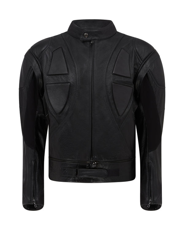 david koma MENS BIKER JACKET BLACK