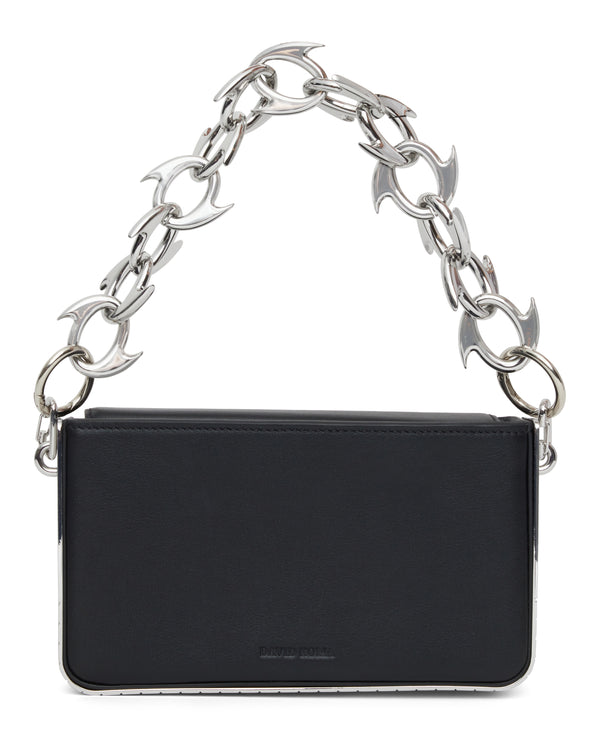 david koma NOIR ICON MINI BAG BLACK/SILVER