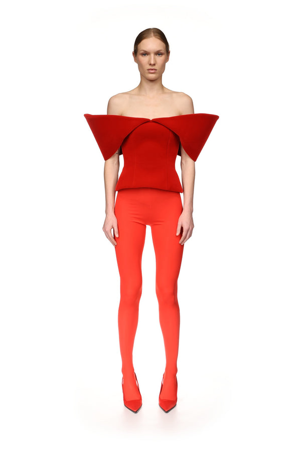 David Koma RED LEGGINGS RED
