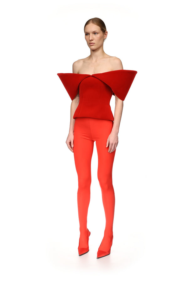 David Koma RED LEGGINGS RED