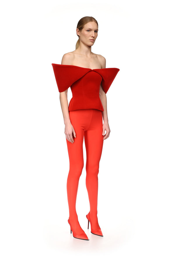 David Koma RED LEGGINGS RED