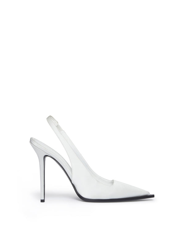david koma SLINGBACK PUMPS IN WHITE WHITE