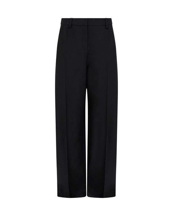 david koma WIDE TAILORED TROUSERS IN BLACK BLACK