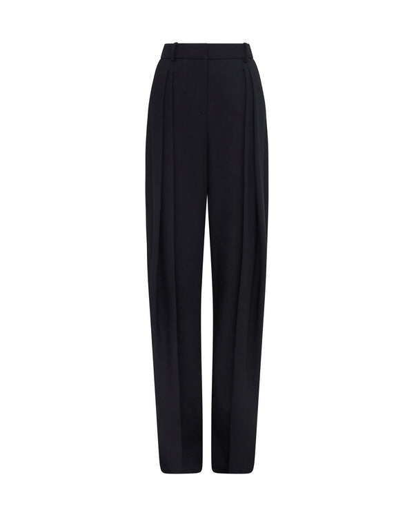 david koma TAPERED TAILORED TROUSERS IN BLACK BLACK