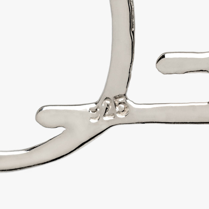 David Shrigley Complicated Silver Necklace By David Shrigley