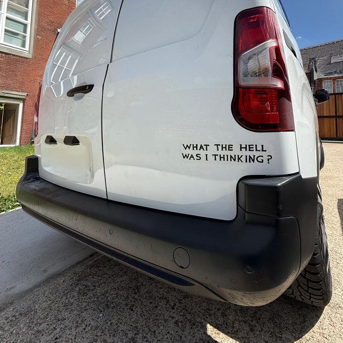 David Shrigley David Shrigley Bumper Stickers - What The Hell Was I Thinking?